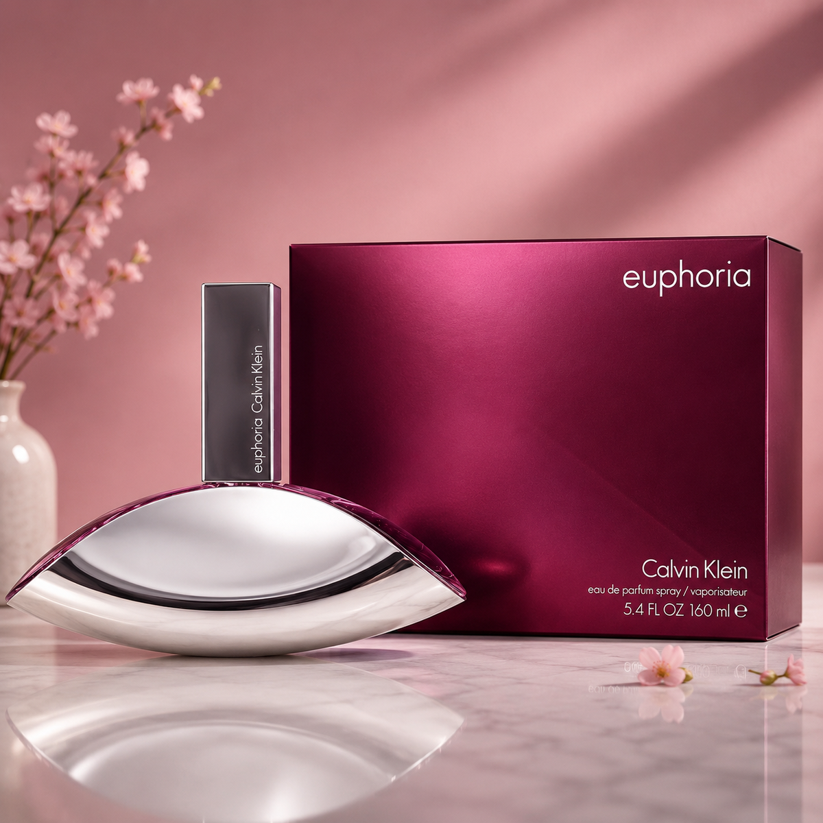 Calvin Klein Euphoria Eau de Parfum Spray for Women, 5.4 oz / 160 ml, New