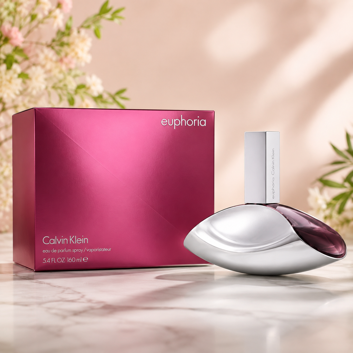 Calvin Klein Euphoria Eau de Parfum Spray for Women, 5.4 oz / 160 ml, New