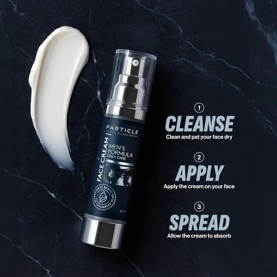 Particle Face Cream for Men 6-in-1 Anti-Aging Moisturizer 1.7 Oz/ 50ml